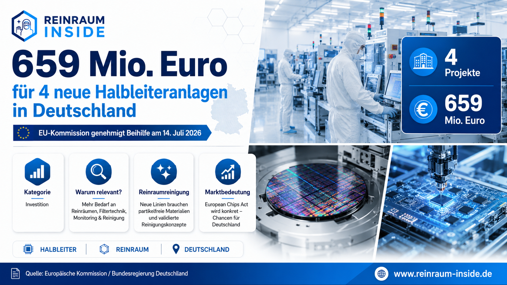 EU-Kommission fördert neue Halbleiteranlagen